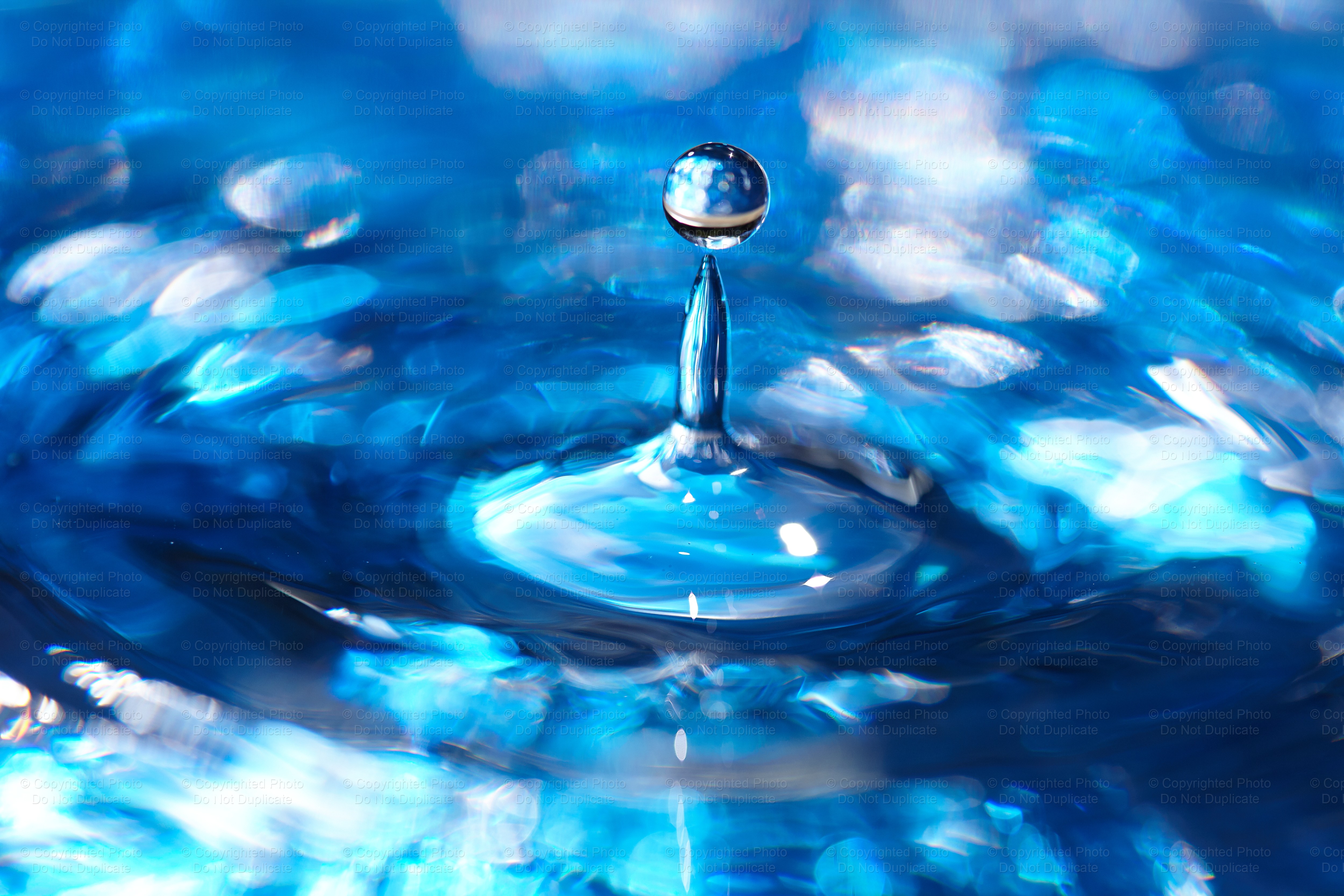 Balancing Blue Drop